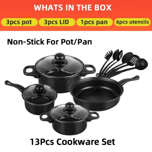 Authentic Non Stick 13 pcs Cookware Kitchenware Set